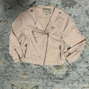 Banana Republic Blush Pink Biker Jacket